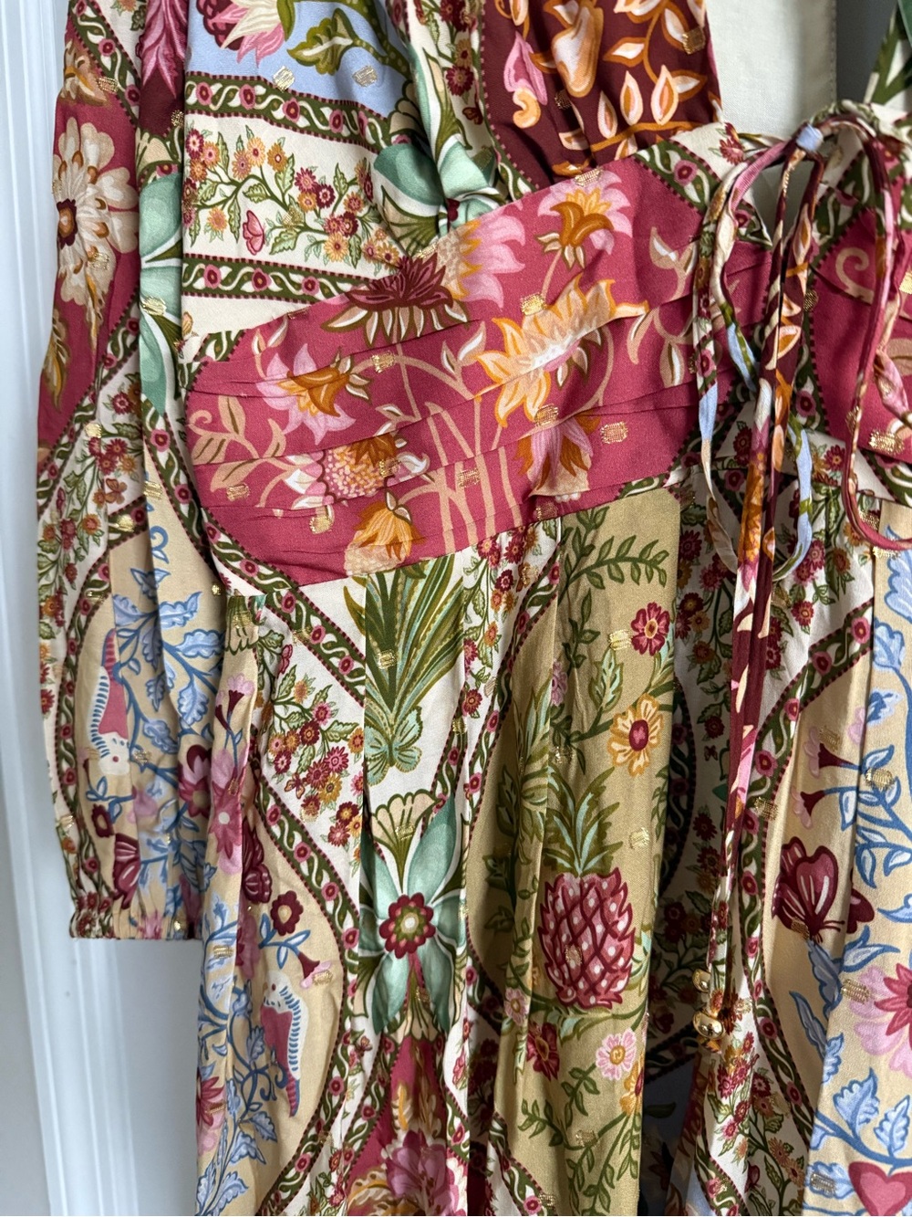 FARM Rio Whimsical Paisley Floral V-Neck Maxi Dress - Picture 4 of 5